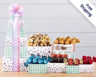 Mom's<br> Chocolate Tower<br><b>FREE GROUND SHIPPING! from Flowers All Over.com 