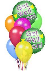 Get Well Balloons<B> from Flowers All Over.com 